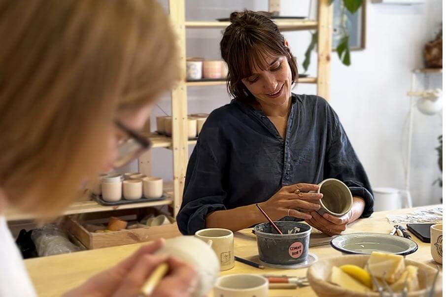 warsztaty ceramiczne sgraffito gabi strama miski